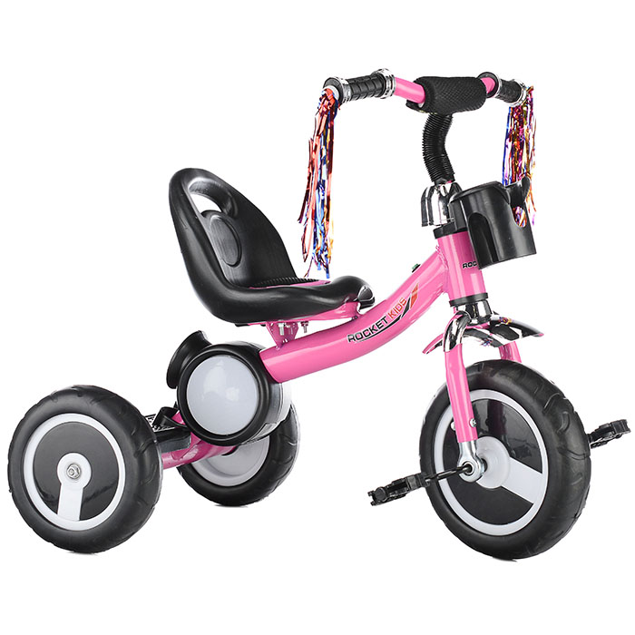 картинка Велосипед ROCKET 3-х колесный, розовый от магазина Аистенок