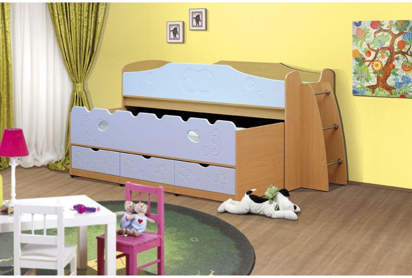 картинка Кровать выкатная "Омега-10" МДФ от магазина Аистенок