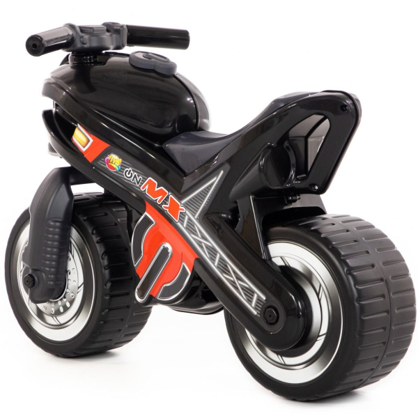 картинка Каталка-мотоцикл "МХ" (чёрная) от магазина Аистенок
