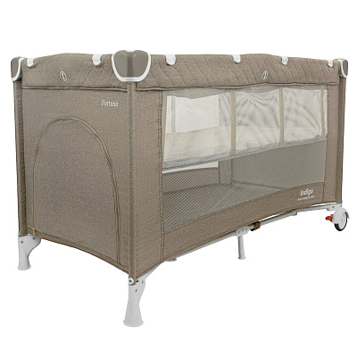 картинка Манеж-кровать Indigo FORTUNA (2 уровня) от магазина Аистенок