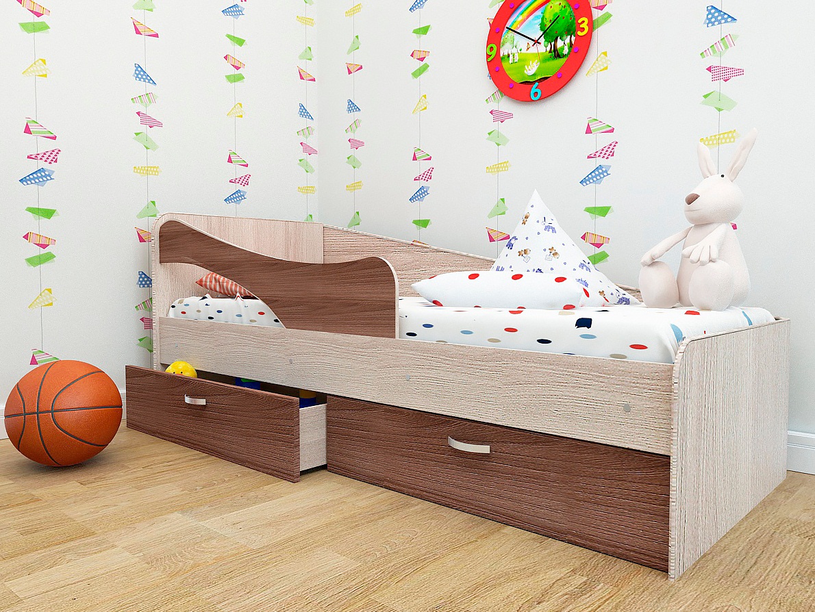 картинка Кровать «Антошка» с бортиком от магазина Аистенок