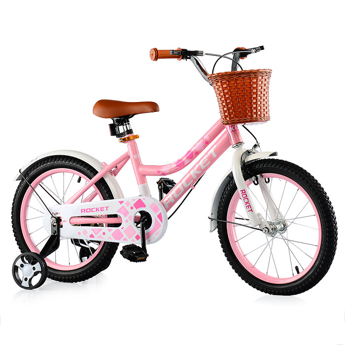 картинка Велосипед детский 2-х колесный 16" ROCKET, цвет розовый от магазина Аистенок