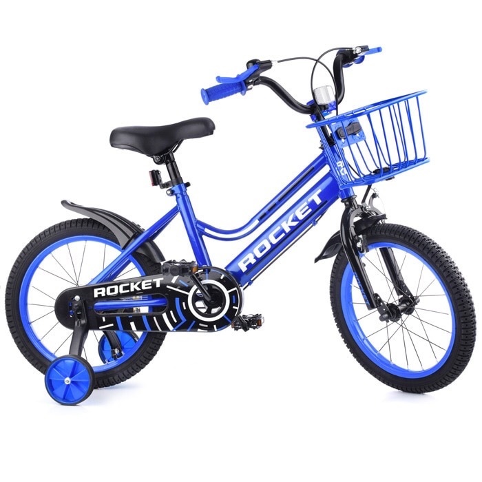 картинка Велосипед детский 2-х колесный 16" ROCKET, цвет синий, модель 2023 года от магазина Аистенок