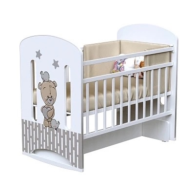 картинка Кровать ВДК LOVE ME (колесо-качалка с маятником) ЛДСП от магазина Аистенок